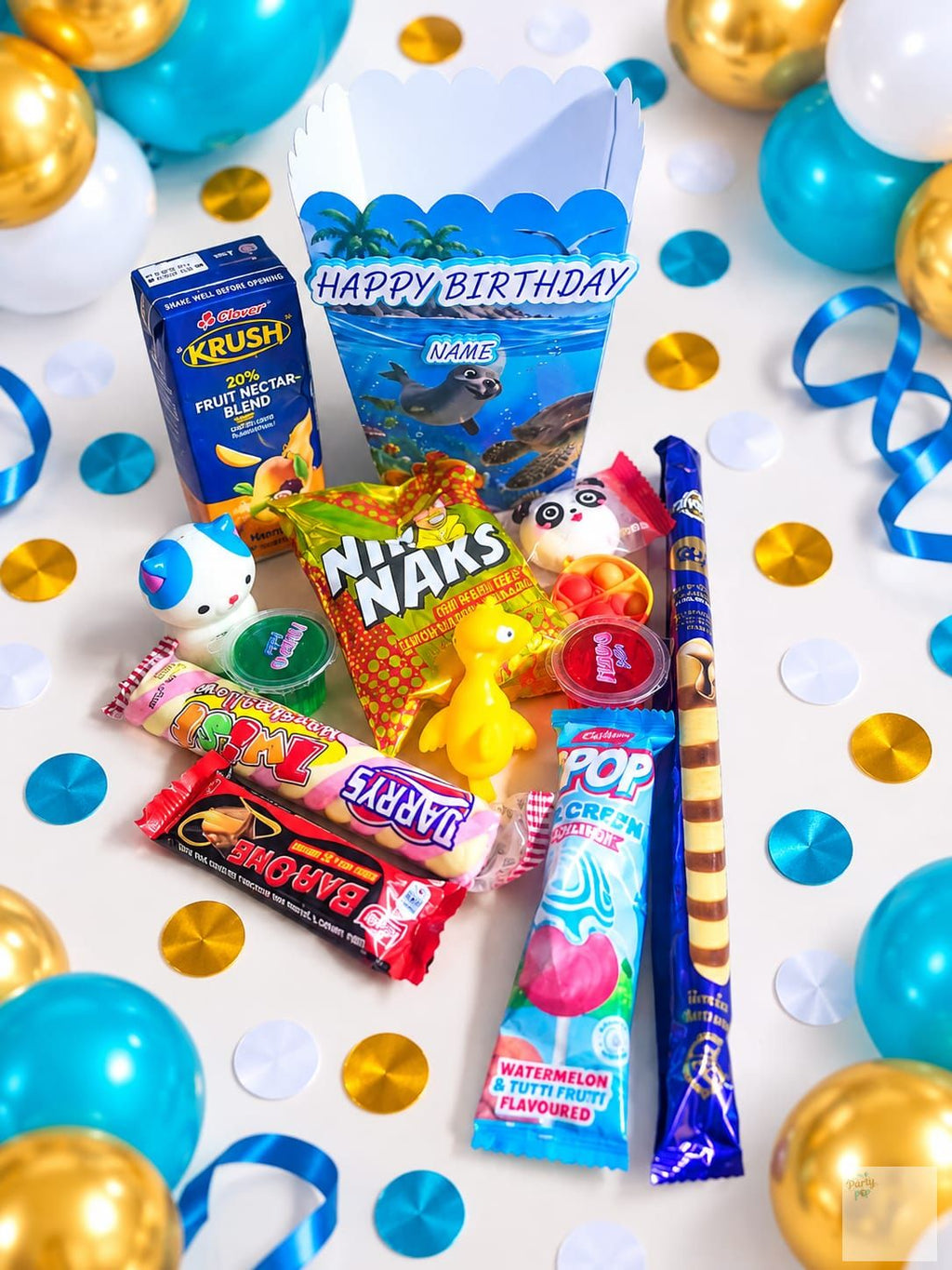 The Party Pop Popcorn Box